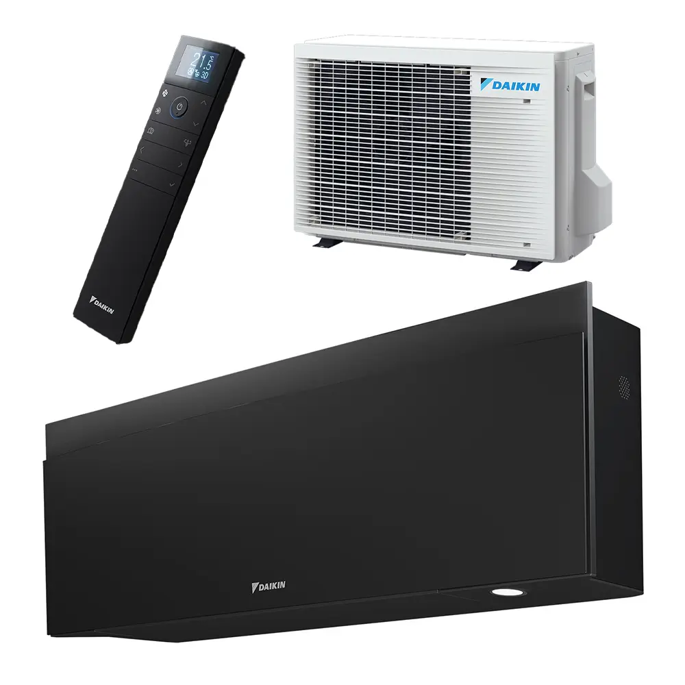 Daikin Emura airco FTXJ35AW + RXJ35A wandmodel 3,5kW zwart