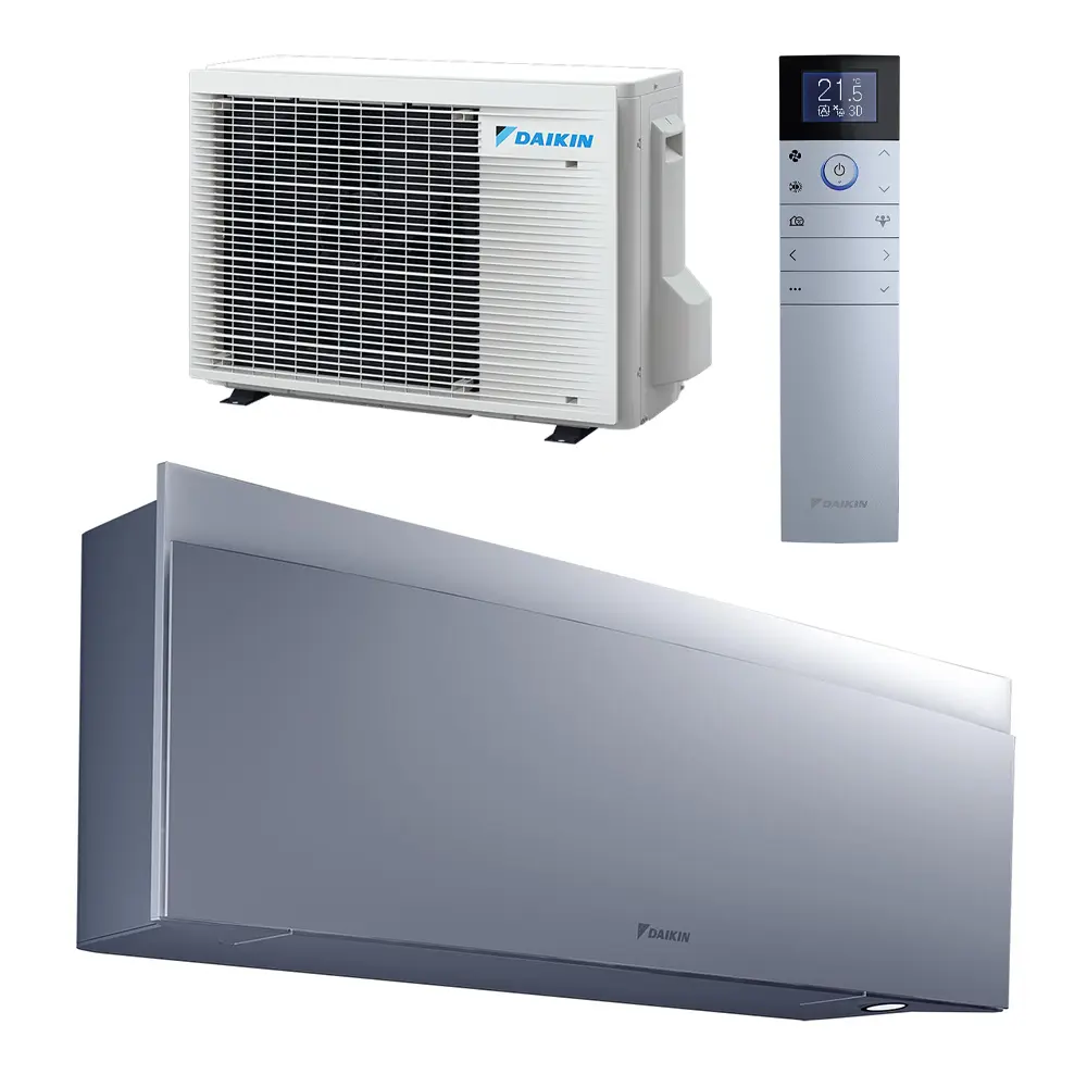 Daikin Emura airco FTXJ42AW + RXJ42A wandmodel 4,2kW zilver