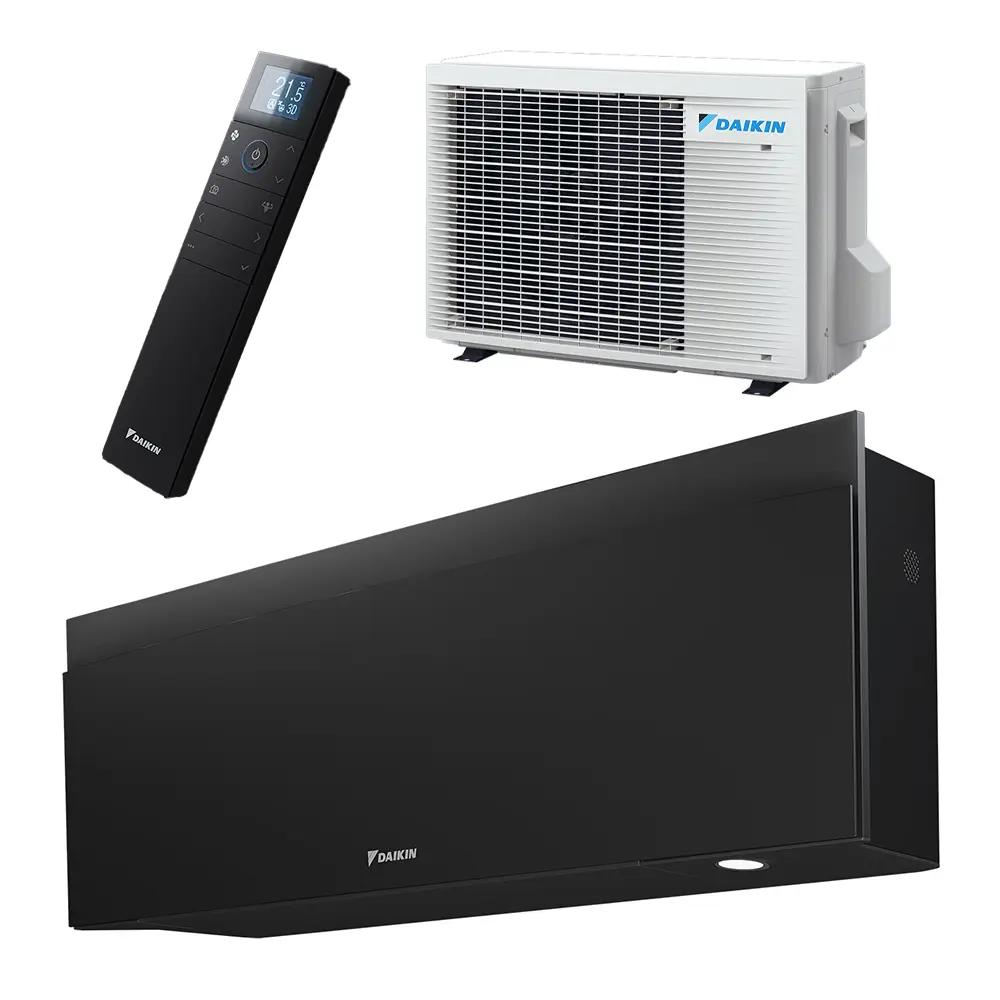 Daikin Emura airco FTXJ50AW + RXJ50A wandmodel 5,0kW Zwart