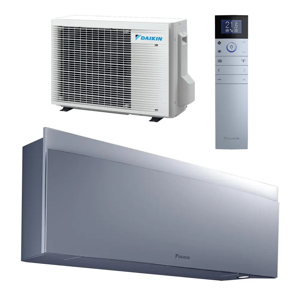 Daikin Emura airco FTXJ50AW + RXJ50A wandmodel 5,0kW zilver